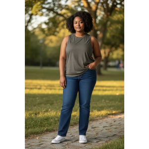 Womens DSG Jersey tank gray size xxl